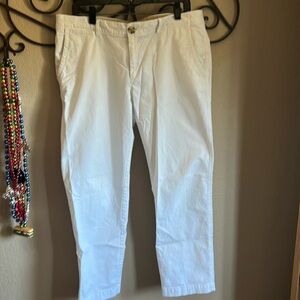 EUC BR white cropped chinos